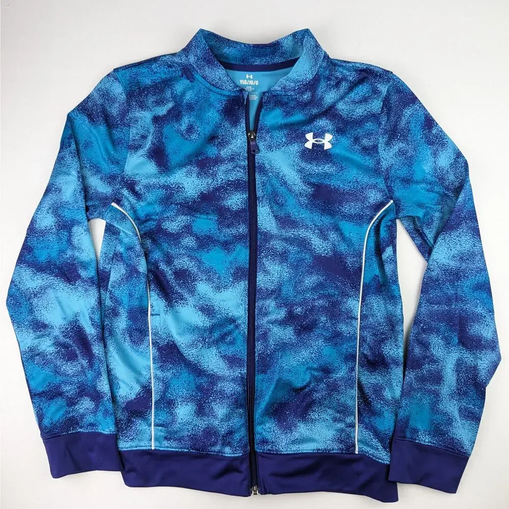 Under Armour Zip Up Sweatshirt Jacket- Youth Large